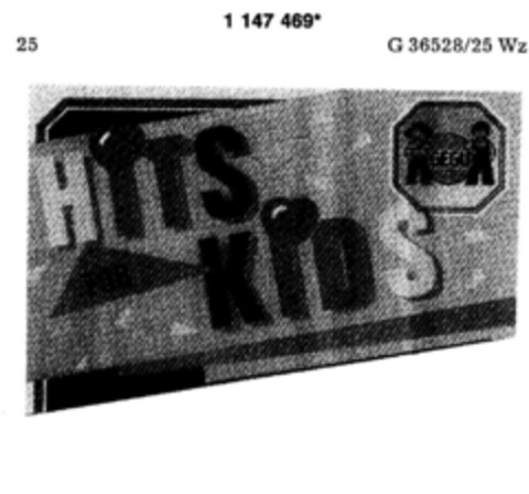 HITS FOR KIDS GEGU Logo (DPMA, 10.03.1989)