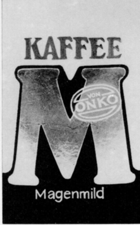 KAFFEE M MAGENMILD von ONKO Logo (DPMA, 11.06.1970)