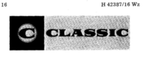 CLASSIC (C) Logo (DPMA, 12.11.1976)