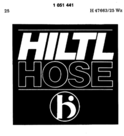 HILTL HOSE Logo (DPMA, 05.07.1980)