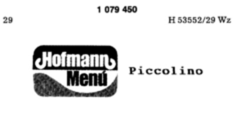 Hofmann Menü Piccolino Logo (DPMA, 19.12.1984)