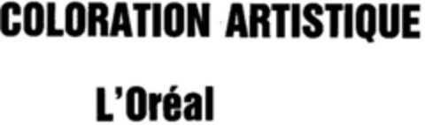 COLORATION ARTISTIQUE L`Oreal Logo (DPMA, 19.07.1985)