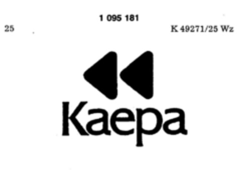 Kaepa Logo (DPMA, 01/04/1986)