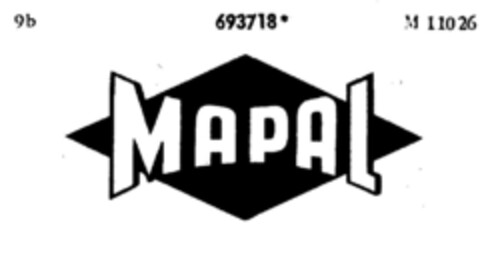 MAPAL Logo (DPMA, 02.05.1956)