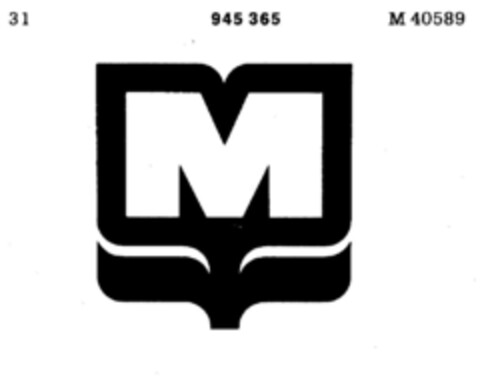 M Logo (DPMA, 04.07.1975)