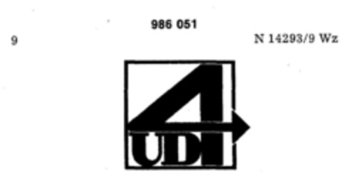 UD 4 Logo (DPMA, 27.11.1974)