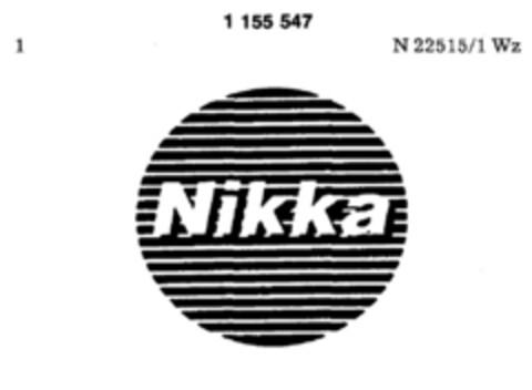 Nikka Logo (DPMA, 07/12/1989)