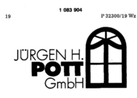 JÜRGEN H. POTT GmbH Logo (DPMA, 21.01.1985)