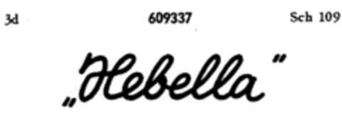 "Hebella" Logo (DPMA, 29.10.1949)