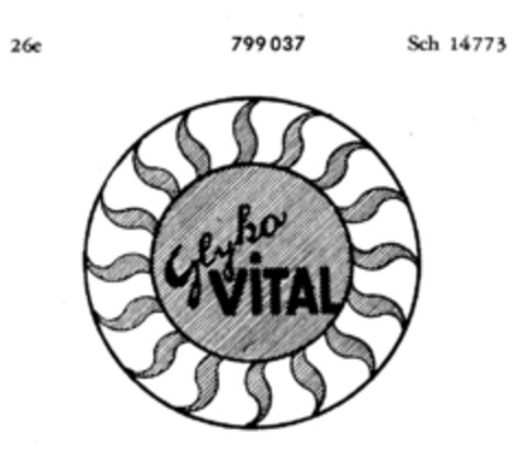 Glyko VITAL Logo (DPMA, 19.07.1962)