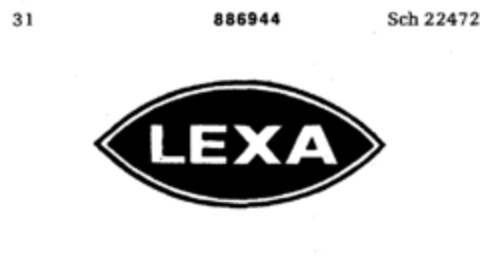 LEXA Logo (DPMA, 26.10.1970)