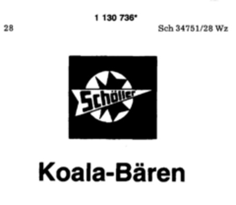 Schöller Koala-Bären Logo (DPMA, 30.09.1988)