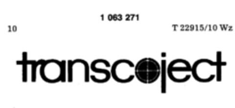 transcoject Logo (DPMA, 25.10.1983)