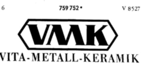 VMK VITA-METALL-KERAMIK Logo (DPMA, 01/16/1962)