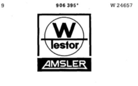 W Testor AMSLER Logo (DPMA, 25.01.1973)