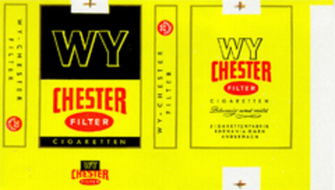 WY CHESTER FILTER CIGARETTEN Logo (DPMA, 07.06.1967)