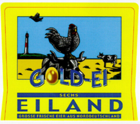 GOLD-EI SECHS EILAND Logo (DPMA, 12.03.2001)