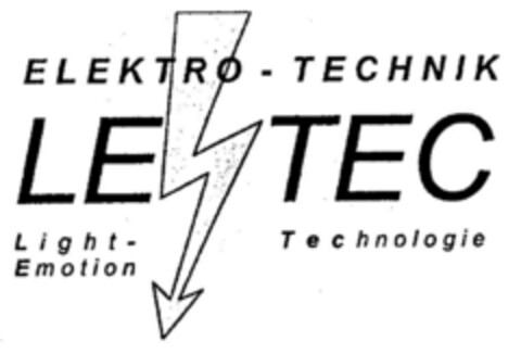 ELEKTRO - TECHNIK LE TEC Logo (DPMA, 16.08.2001)