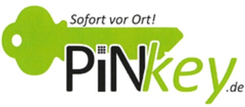 Sofort vor Ort! PiNkey.de Logo (DPMA, 07/20/2009)