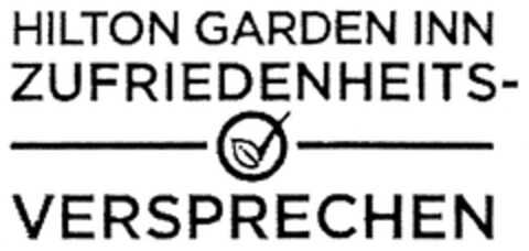 HILTON GARDEN INN ZUFRIEDENHEITSVERSPRECHEN Logo (DPMA, 11/11/2011)