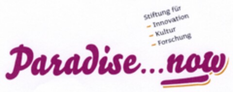 Paradise...now Logo (DPMA, 06.10.2005)