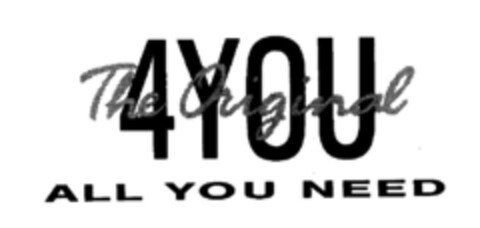 4YOU-ALL YOU NEED Logo (DPMA, 05/24/1995)