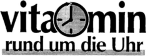 vitamin rund um die Uhr Logo (DPMA, 05.12.1996)