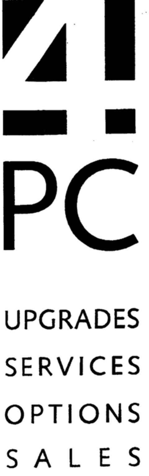 4 PC UPGRADES SERVICES OPTIONS SALES Logo (DPMA, 03.07.1997)