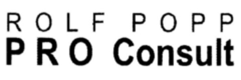 ROLF POPP PRO Consult Logo (DPMA, 04.08.1997)