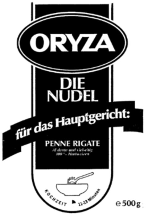 ORYZA DIE NUDEL Logo (DPMA, 28.05.1998)