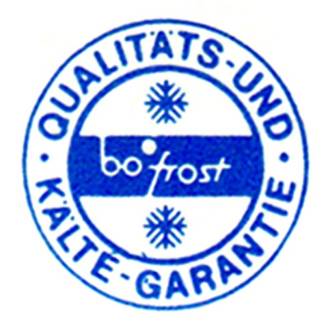 bo frost QUALITÄTS- UND KÄLTE-GARANTIE Logo (DPMA, 12/12/1979)