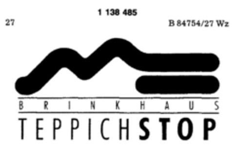 BRINKHAUS TEPPICH STOP Logo (DPMA, 15.06.1988)