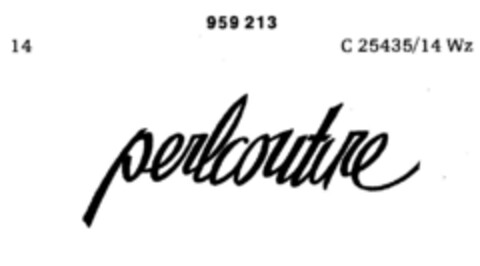 perlcouture Logo (DPMA, 09.04.1976)