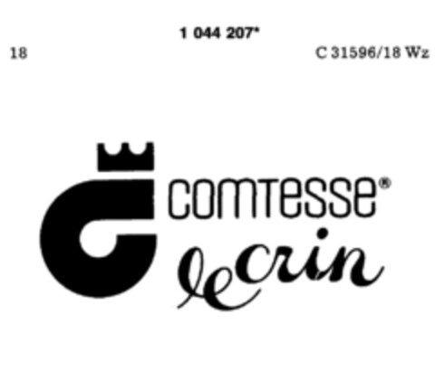 comtesse le crin Logo (DPMA, 08.11.1982)