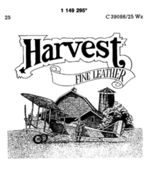 Harvest FINE LEATHER Logo (DPMA, 05/22/1989)