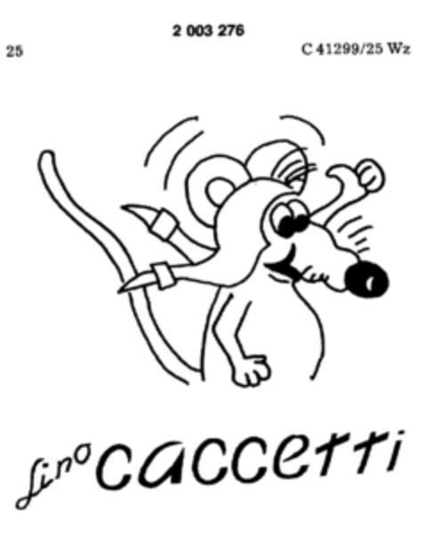 Lino caccetti Logo (DPMA, 06.12.1990)
