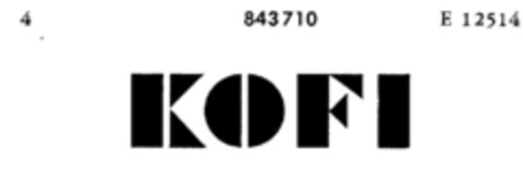 KOFI Logo (DPMA, 25.03.1967)