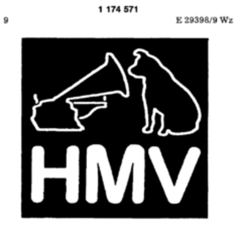 HMV Logo (DPMA, 15.02.1990)