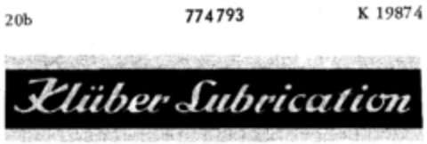 Klüber Lubrication Logo (DPMA, 22.03.1962)