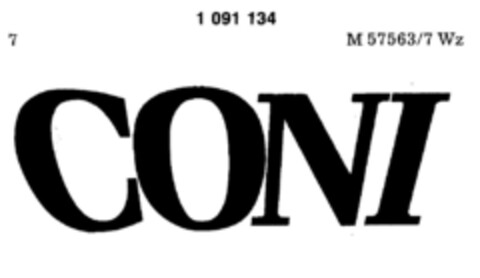 CONI Logo (DPMA, 11/07/1985)