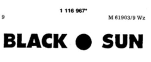 BLACK SUN Logo (DPMA, 12/09/1987)