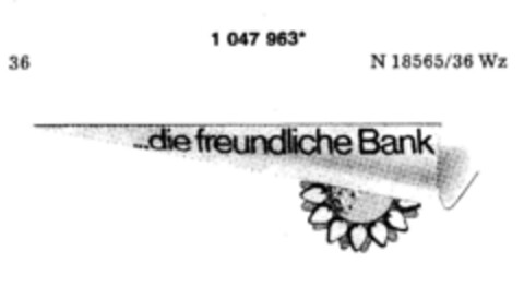 ...die freundliche Bank Logo (DPMA, 04/23/1983)