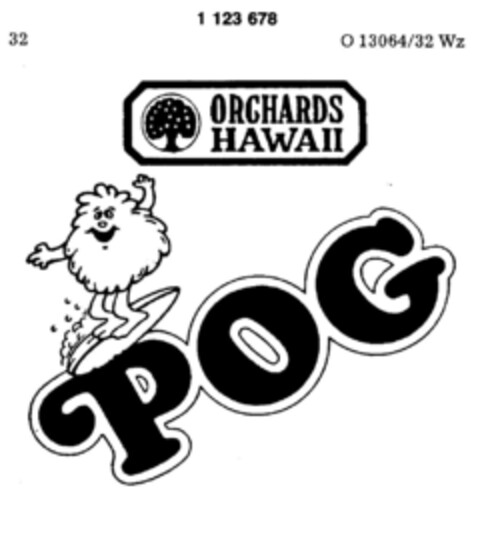 POG ORCHARDS HAWAII Logo (DPMA, 09/26/1987)