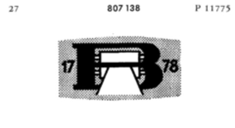 B 1778 Logo (DPMA, 24.09.1962)