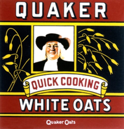 QUAKER QUICK COOKING WHITE OATS Quaker Oats Logo (DPMA, 28.11.1984)