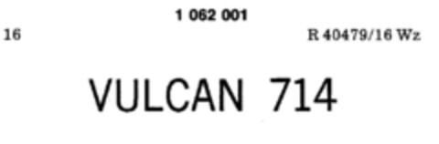 VULCAN 714 Logo (DPMA, 11/09/1982)