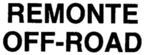 REMONTE OFF-ROAD Logo (DPMA, 13.01.1986)