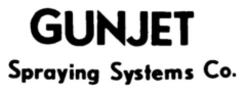 GUNJET Spraying Systems Co. Logo (DPMA, 04/08/1969)