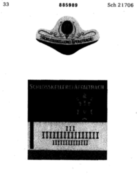 SCHLOSSKELLEREI AFFALTRACH Logo (DPMA, 09/12/1969)