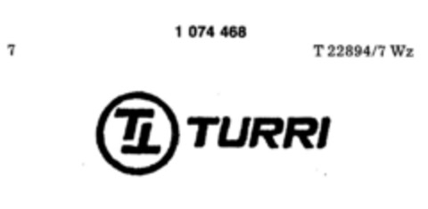 TURRI TT Logo (DPMA, 18.10.1983)